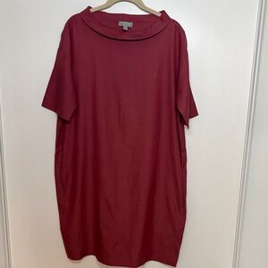 COS Deep Dusty Rose Boatneck Dress